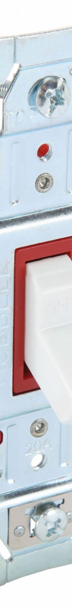 BRYANT Wall Switch: Toggle Switch, Single Pole, Maintained, White, 120/277V AC, 20 A (MPN 4901BW). Key specifications — Illuminated: No; Voltage Rating: 120/277V AC.