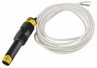 FLOWLINE Ultrasonic Level Switch: Liquid Level Switch, For Corrosive Liquids Media Type, 3/4 in NPT (MPN LU10-1405). Key specifications — Output Voltage Range: 4 to 20mA; Output Wire Configuration: 4-Wire; Accuracy: +/-1 mm; Mounting Orientation: Vertical; Nameplate Voltage: 12/36V DC; Probe Material: Polypropylene; Brand: FLOWLINE.