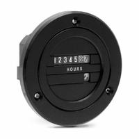 TRUMETER Hour Meter: Hour Meters, Front Panel Mounting, Analog, 90 V AC – 115 V AC, CE/CUL/UKCA/UL (MPN 711-0160). Key specifications — Mounting Style: Panel; Standards: UL; Bezel Face Shape: Round; Hour Unit Increment: Tenth; Brand: TRUMETER; Manufacturer Part Number: 711-0160; Meter Type_Broad: Analog.