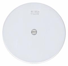 ZURN Cover: 5 in Overall Dia, 1/8 in Overall Ht, Stainless Steel, Unfinished, Gray, Screw-In (MPN CO2530-SS5). Key specifications — Color: Gray; Brand: ZURN; Finish: Unfinished; Includes: Securing Screw.