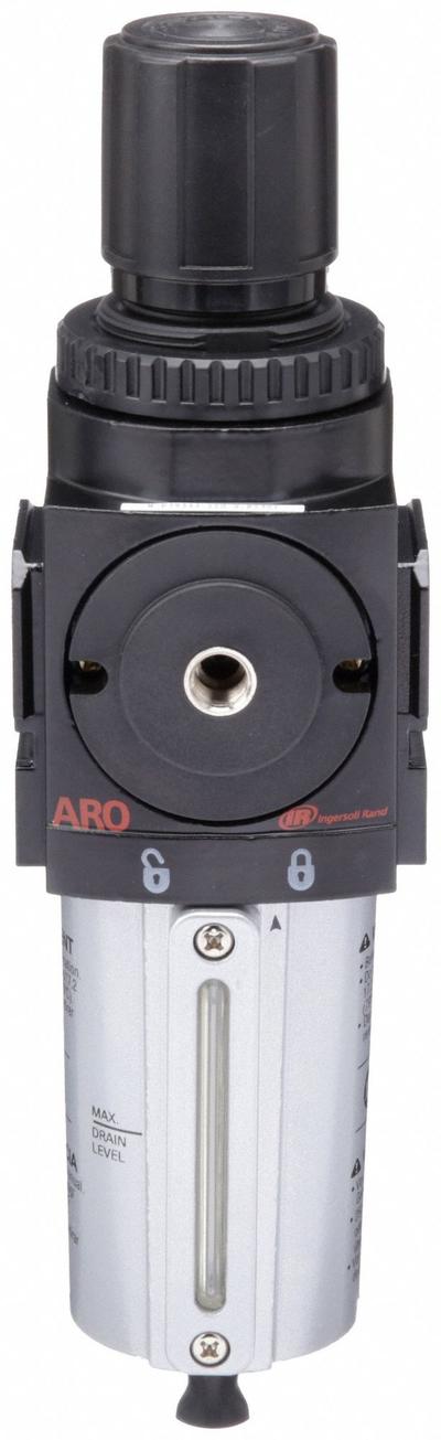ARO Filter-Regulator: 2000 Series, 3/8 in NPT, 132 cfm, 0.3 micron, 0 psi to 140 psi - ARO FRL Air Filter/Regulators