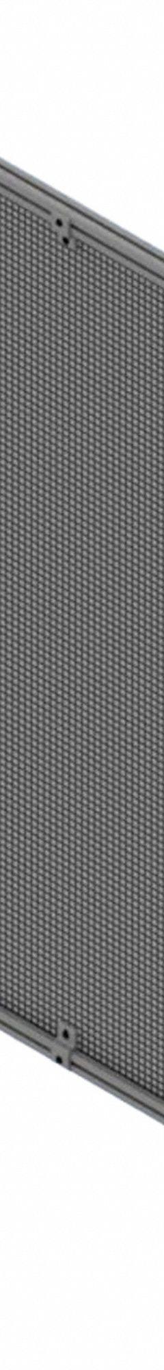 T-Slot Framing System Panel: Add-On, Gray, 84 in H x 36 in W x 5 1/2 in D, Mesh (MPN 47819). Key specifications — Finish: Anodized/PVC-Coated; Brand: FAZTEK; Panel Color: Black; Panel Type: Mesh; Color: Gray; Material: Wire; Mesh Shape: Square; Assembly: Unassembled.