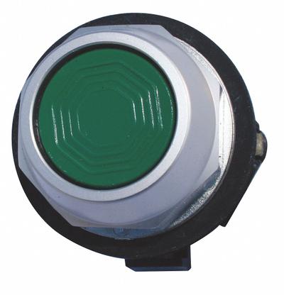 EATON Flush Push Button Operator: Non-Illuminated, Flush Profile, Metallic, 30 mm - Flush-Mount Push Buttons