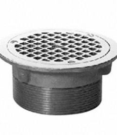 ZURN Strainer: Round, Nickel Bronze, Unfinished, 6 in Overall Dia, 2 3/4 in Overall Ht (MPN ZN400-6H-LR). Key specifications — Brand: ZURN; Includes: Clamp Device; Finish: Unfinished.