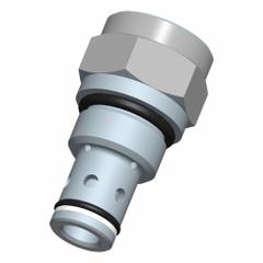 BUCHER HYDRAULICS Cartridge Valve: Screw-In, Screwdriver Adjustment, C10-20 Valve Cavity Size, CVFP (MPN CVFP-10-N-0-030). Key specifications — attr1012059: CVFP-10-N-0-030; attr1250696: CVFP; attr1011660: Nitrile; attr1011632: Screwdriver; attr1011635: BUCHER HYDRAULICS; attr1011644: C10-20.