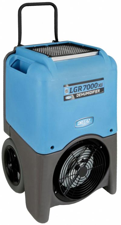 DRI-EAZ Portable Dehumidifier: LGR 7000XLi, Water Damage Restoration, Low Grain Refrigerant - Runtime-Tracking Industrial Portable Dehumidifiers