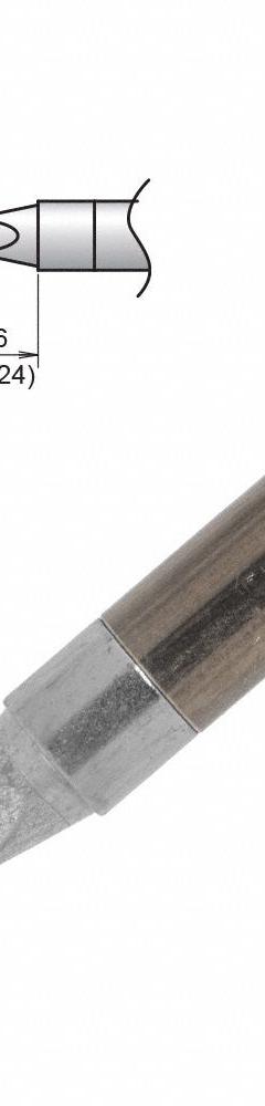HAKKO Soldering Tip: T39 Series, Chisel, 2.4 mm W, 6 mm Lg (MPN T39-DS24). Key specifications — Brand: HAKKO; Compatible Handpiece Manufacturer Model Number: FX-9702; Manufacturer Part Number: T39-DS24.