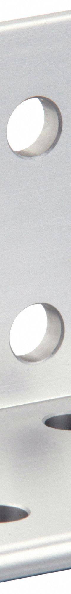 Inside Corner Bracket: Wide Inside-Corner Bracket, 25 Series, 50 mm x 48 mm x 50 mm, 8 Holes, Gray (MPN 093WD5151). Key specifications — Material: Aluminum; Brand: FATH INC.; Finish: Anodized.