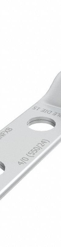 Compression Lug: For 4/0 AWG, Stranded Wire, 1/2 in Stud Size, Long, Copper Barrel (MPN YAV282NFXB). Key specifications — Inspection Hole: No; For Wire Type: Stranded; For Wire Sizes: 4/0 AWG; Brand: BURNDY; Manufacturer Part Number: YAV282NFXB.