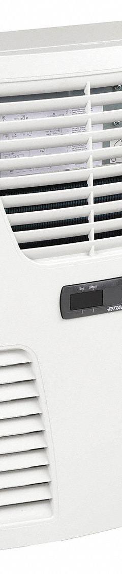 RITTAL Enclosure Air Conditioner: 1,160 BtuH, Indoor Dust-Tight, Cooling Only, 115 V, 12, Wall Mount (MPN 3302110). Key specifications — Brand: RITTAL; Mounting Type: Wall Mount; Operation Mode: Cooling Only; Operating Voltage: 115 V.