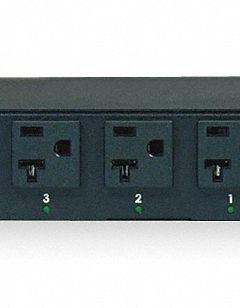TRIPP LITE PDU with Automatic Transfer Switch: 120V AC, 16 Outlets, NEMA 5-15/20R, Non-Metered, 1 RU (MPN PDUMH20AT). Key specifications — Plug Type: NEMA L5-20P; Brand: TRIPP LITE; Maximum Input Voltage: 120V AC; Receptacle Type: NEMA 5-15/20R; Mounting Location: Horizontal Rack; Facing: Front.