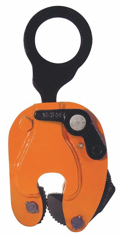 RENFROE Plate Clamp: Plate Clamp, 12,000 lb Working Load Limit, Vertical Lift with 180° Flip - Locking & Turning Plate-Lifting Clamps
