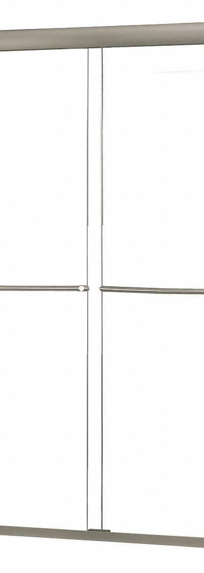 FOREMOST Shower Door: 53 in Min - Double-Sliding Shower Doors