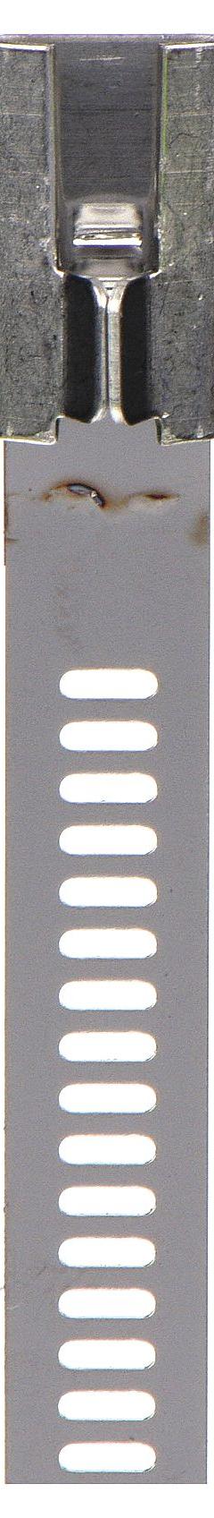 TY-RAP Cable Tie: 12 in Nominal Lg, 4 in Nominal Max. Bundle Dia., 0.28 in Wd, Silver, 100 PK (MPN TYS12-280). Key specifications — Brand: TY-RAP; Locking Style: Stainless Steel Barb; Color: Silver.