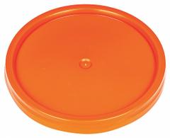 BASCO Pail Lid: Gasketed/Snap-On/Tear Tab, 12 1/4 in Overall Dia, Orange, Plastic, FDA Compliant (MPN ROP2100CVR-TT-OR). Key specifications — attr1265148: Not Rated; attr1188872: BASCO; attr1265149: 1H2/Y27/S; attr1188855: 55KZ01; attr1188854: Plastic.