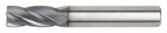 WIDIA HANITA Square End Mill: Carbide, TiAlN Coated, 4 Flute, 1 mm Mill Dia, 4 mm LOC, 38 mm OAL (MPN 40040100T004)