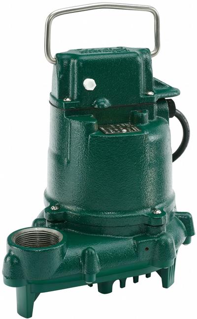 ZOELLER Effluent Pump: 1/2 hp, 115V AC, Single Phase, 35 gpm Flow Rate @ 10' of Head - General Purpose Effluent Pumps