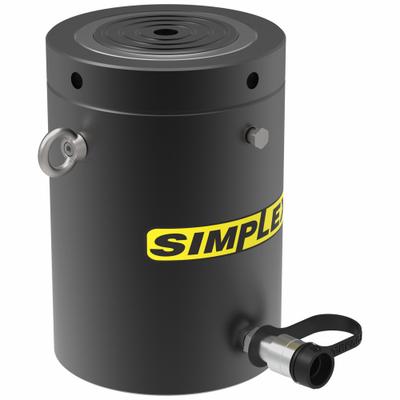 SIMPLEX Lock Nut Hydraulic Ram: 160 ton Nominal Capacity, 12 in Nominal Stroke Lg - General Purpose Lock Nut Rams