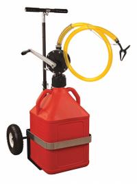 ACTION PUMP Hand Pump: Rotary, Pump with Hose & Spout, Bung, 10 oz per stroke, PPS, Piston (MPN GASPROSYS3). Key specifications — Brand: ACTION PUMP; Seal Material: Viton; Suction Tube Material: PVC; Housing Material: PPS; Maximum Flow Rate: 10 oz per stroke; Spout/Nozzle: PVC Spout.