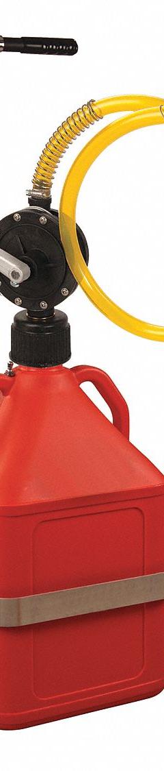 ACTION PUMP Hand Pump: Rotary, Pump with Hose & Spout, Bung, 10 oz per stroke, PPS, Piston (MPN GASPROSYS3). Key specifications — Brand: ACTION PUMP; Seal Material: Viton; Suction Tube Material: PVC; Housing Material: PPS; Maximum Flow Rate: 10 oz per stroke; Spout/Nozzle: PVC Spout.
