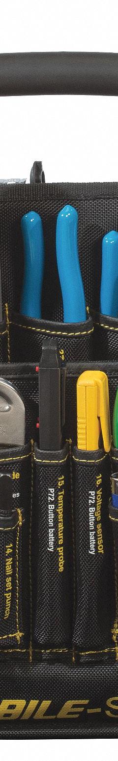 MOBILE SHOP Master Tool Set: 97 Total Pcs, SAE, 3/8 in Socket Drive Size, Tool Bag (MPN MS-CTB). Key specifications — attr538253: MOBILE SHOP; attr548973: (1) Tongue and Groove Pliers; attr548974: (6) Slotted Screwdrivers; attr548975: (3) Accessories; attr548983: (1) Adjustable Wrench.