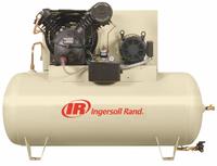 INGERSOLL RAND Electric Air Compressor: 10 hp, 2 Stage, Horizontal, 120 gal, 35 cfm, 175 psi (MPN 2545E10-P-460/3). Key specifications — attr48430: INGERSOLL RAND; attr48445: 60 Hz; attr48448: Motor Starter; attr48450: 460V AC; attr48474: Three; attr48487: Horizontal.