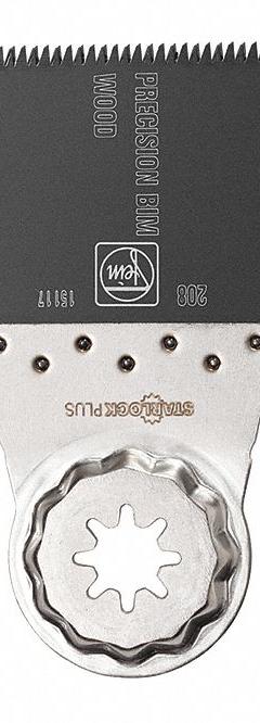 FEIN Oscillating Tool Blade: 2 1/2 in Blade Wd, 3 13/16 in Overall Lg, Precision Cutting, 3 PK (MPN 63502208270). Key specifications — attr1097473: Wood; attr1097476: FEIN; attr1097456: Precision Cutting.