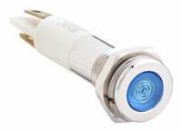 APPROVED VENDOR Flush Panel Light: 5/16 in Panel Mounting Hole Dia, LED, Blue, Flush Head, H08 (MPN 24M073). Key specifications — Brand: APPROVED VENDOR; Electrical Connection: 0.11 Male Quick Disconnect.