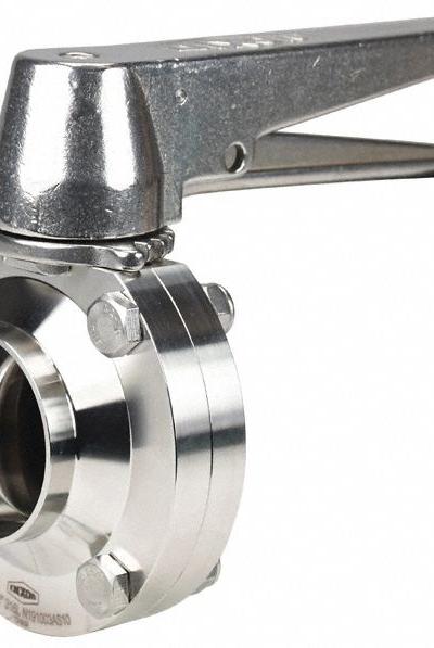 DIXON Butterfly Valve: 4 in Pipe Size - 3-A Certified Stainless Steel Butterfly Valves