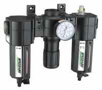 SPEEDAIRE Filter/Regulator/Lubricator: 3/8 in NPT, 118 cfm, 250 psi Max Op Pressure, 5 micron, Mist (MPN 7D742). Key specifications — attr109524: SPEEDAIRE.