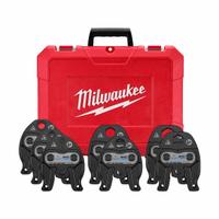 MILWAUKEE Press Jaw Kit: 1/4 to 1 1/8 in Pipe, Forged Steel, Compact Tool Types, ZoomLock® MAX (MPN 49-16-2462Z). Key specifications — attr518794: 1/4 to 1-1/8 in; attr518793: Forged Steel; attr518792: ZoomLock® MAX; attr518791: MILWAUKEE.