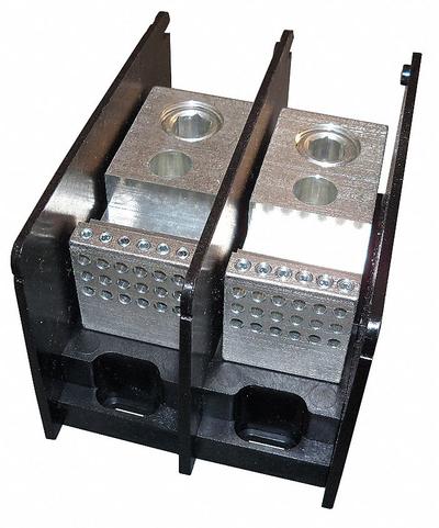 MERSEN Power Distribution Block: Open, Lug, Lug - Open Blocks with Lugs