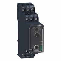 SCHNEIDER Time Delay Relay: DIN-Rail Mounted, 24V AC, 8 A, 6 Pins/Terminals, 0.05 sec – 18 min (MPN RE22R2MWMR). Key specifications — Contact Rating (DC): 8 A @ 24V; Brand: SCHNEIDER.