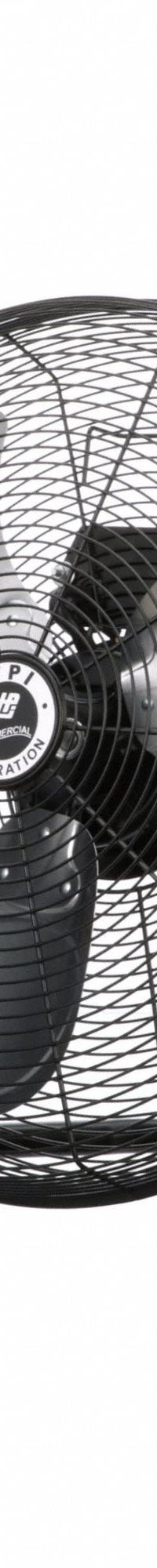 TPI COMMERCIAL Portable Fan: 18 in Blade Dia, Non-Oscillating, 3 Speeds, 21 1/2 in Ht, 22 in Wd (MPN CF-18). Key specifications — Brand: TPI COMMERCIAL; Number of Speeds: 3; Product Type: Circulating Fan; Blade Material: Aluminum; Voltage: 120V AC; Application: Commercial; Phase: Single.