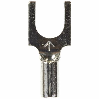 3M Fork Terminals: Bare, #10 Stud Size, 22 AWG – 18 AWG Wire Range, Block Fork - Non-Insulated Fork Terminals