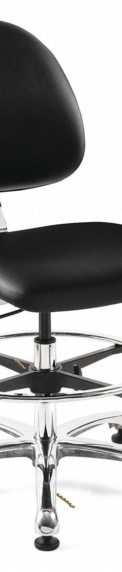 sk Chair Ergonomic ESD Task Chair: Vinyl, Armless, Ht Range 19 in to 26 1/2 in, 20 in Seat Wd, Black (MPN 9351M-E-BKV). Key specifications — Foot Support: Yes; Back Tilt Backward: 15°; Back Tilt Forward: 11°; Base Material: Aluminum; Brand: BEVCO; Product Type: Ergonomic ESD Task Chair; ESD-Safe: ESD-Safe; Seat Tilt Backward: 6°.