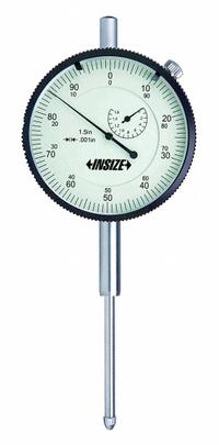 INSIZE Dial Indicator - Lug Back: 0 in to 2 in, Inch, Plunger, 0.001 in Accuracy, 2.99 in Dial Size (MPN 2312-2). Key specifications — attr1184168: 2312-2; attr1184178: 0-100; attr1184223: INSIZE; attr1200883: Dial Indicator - Lug Back; attr1184173: AGD 3; attr1184177: 0.001 in; attr1184208: Short Form Certificate Traceable to NIST.