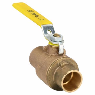 APOLLO Manual Two-Way Ball Valve: 1 in, Bronze, Straight, Sweat x Sweat - Bronze Ball Valves