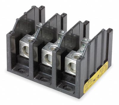 BUSSMANN Power Distribution Block: Open, Lug, Lug - Open Blocks with Lugs
