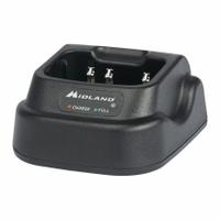 MIDLAND Single Unit Charger: Fits Midland, For BizTalk MB Series, 1 Radios Charged, 7.4 V DC, MDC400. Key specifications — Brand: MIDLAND; Compatible Radio Series: BizTalk MB; Product Type: Single Unit Charger.