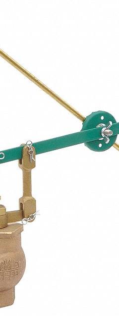 KECKLEY Float Valve Assembly: For Chemicals/Oil/Water Media, Angle Valve Body, Cylindrical, Iron, 27 (MPN 227SA/IB). Key specifications — Body Material: Iron; Mounting: Horizontal Piping; Arm Adjustability: Adjustable; Brand: KECKLEY; Flow Rate: 339 gpm @ 40 psi; For Media: Oil; Rod Thread: 5/16"-18; Valve Series: 27.