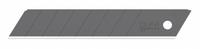 OLFA Snap-Off Blade: 4 1/2 in Blade Lg, 11/16 in Blade Wd, 0.03 in Blade Thick, 8 Segments, 10 PK (MPN LBB-10B). Key specifications — attr307700: Steel; attr307684: 34F812; attr324887: OLFA.