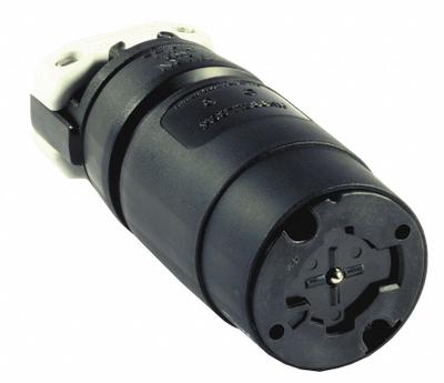 HUBBELL Locking Connector: Non-NEMA, Yellow, 250V DC/600V AC, 20 A_30 A Current Rating - General Purpose Connectors