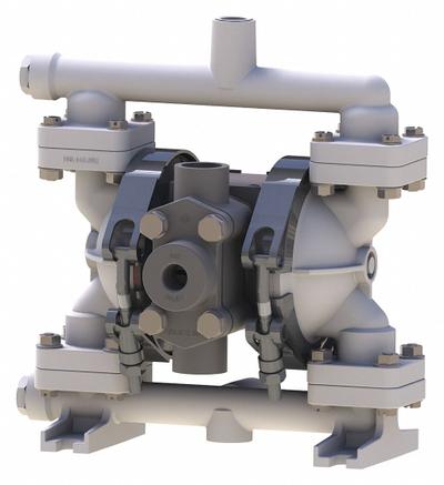 SANDPIPER Double Diaphragm Pump: Polypropylene Body, 1/4 in, NPT Connection, 5 gpm - Polypropylene Housing AODD Pumps