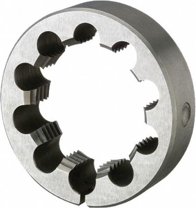 APPROVED VENDOR Round Threading Die: 5/16"-24 UNF, 1 in OD, Solid, LH, High Speed Steel (MPN 13105) - Left-Hand Solid Round Threading Dies