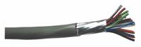 CAROL Communication Cable: Communications/Computer Systems/Control Systems, 1,000 ft Cable Lg, Riser (MPN C0787A.41.10). Key specifications — Conductor Gauge: 20 AWG; Insulation Material: S-R PVC; Jacket Color: Gray; Jacket Material: PVC; Shielding Material: 100% Aluminum/Polyester Flexfoil; Solid/Stranded: Stranded.