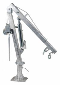 VESTIL Jib Crane: Steel, Manual, 500 lb Max. Load Capacity, 0 in to 7.2 ft, 30.5 in to 52 in (MPN WTJ-2-G). Key specifications — Material: Steel; Brand: VESTIL; Included Base Type: Pedestal; Body Material: Steel.
