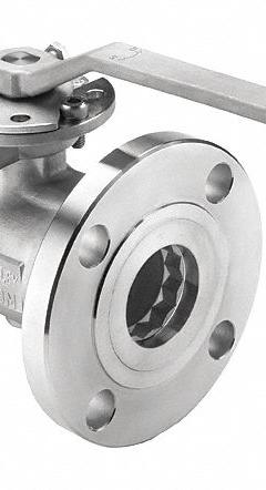KECKLEY Manual Two-Way Ball Valve: 4 in, 316 Stainless Steel, Straight, Class 300 Flange, One-Piece (MPN BVF1RF4RSSRGSL-400). Key specifications — Brand: KECKLEY; Handle: Locking Lever.