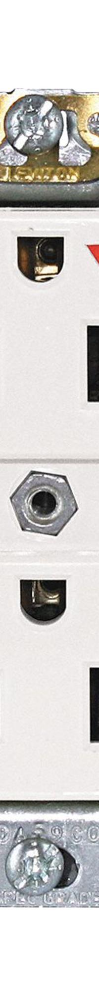 LEVITON Receptacle: Duplex, 5-15, White, 125V AC, 15 A, 2 Pole / 3 Wire (MPN 5262-IGW)