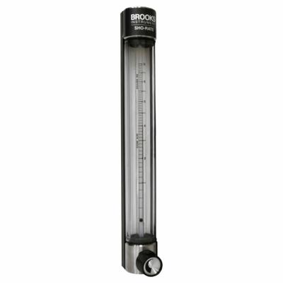 BROOKS Mechanical Flowmeter: Flow Meter, Scale, Variable Area, Panel Mount, Vertical - Panel-Mount Flowmeters for Air & Water